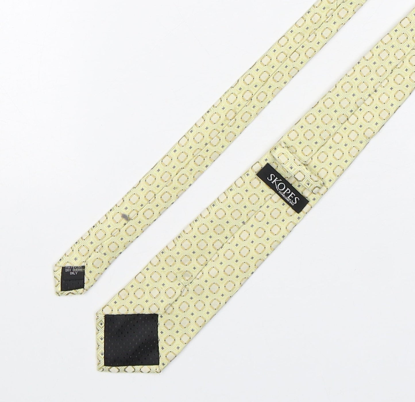 Skopes  Mens Multicoloured Geometric Polyester Pointed Tie One Size