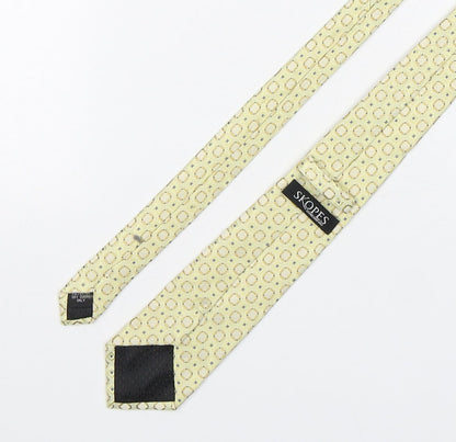 Skopes  Mens Multicoloured Geometric Polyester Pointed Tie One Size