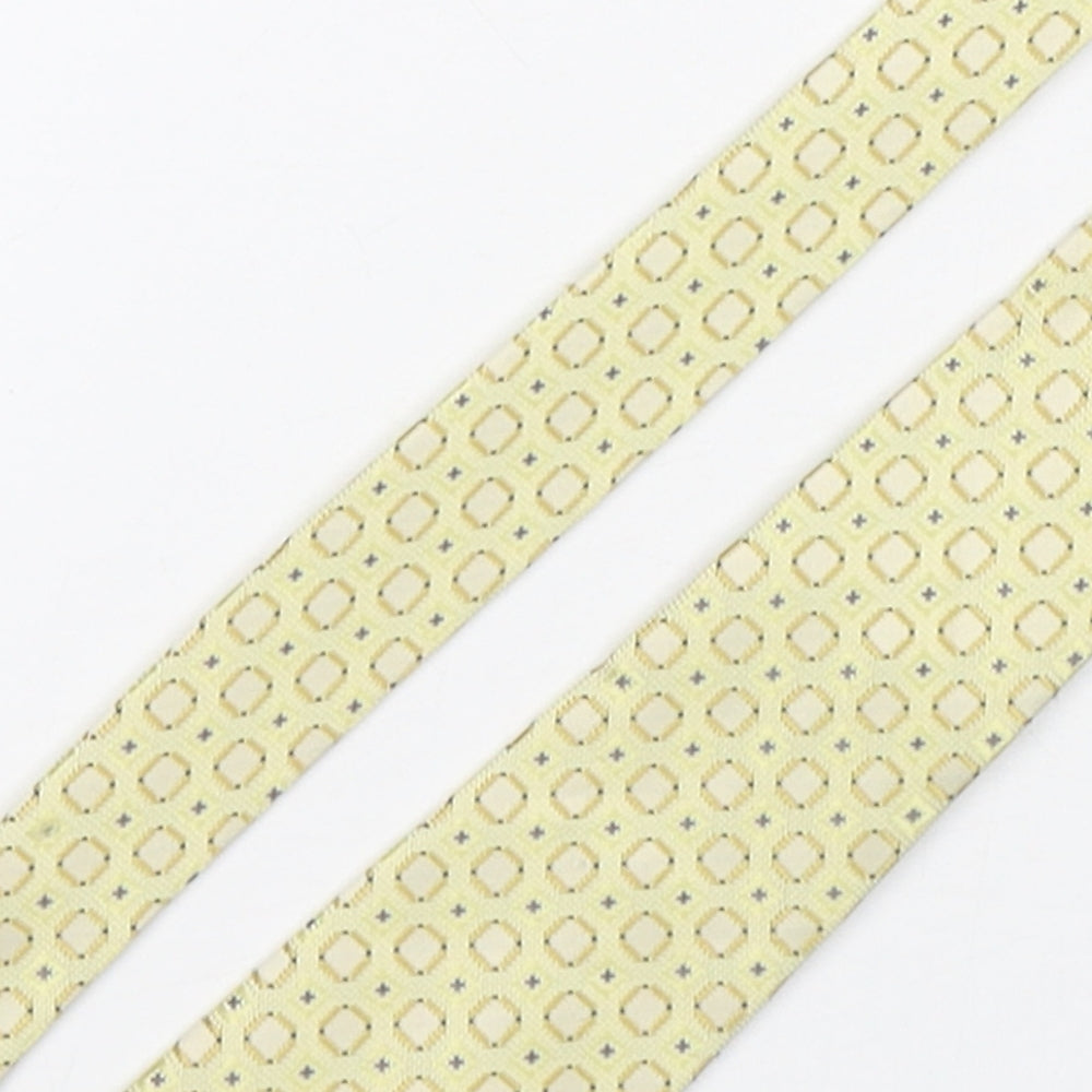 Skopes  Mens Multicoloured Geometric Polyester Pointed Tie One Size