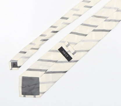 NEXT Mens Multicoloured Plaids & Checks Silk Pointed Tie One Size