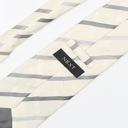 NEXT Mens Multicoloured Plaids & Checks Silk Pointed Tie One Size