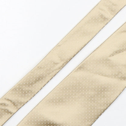 Milan  Mens Gold Polka Dot Silk Pointed Tie One Size