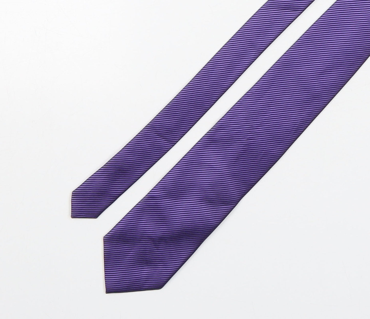 Mens Burton Purple Striped  Pointed Tie