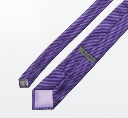 Mens Burton Purple Striped  Pointed Tie
