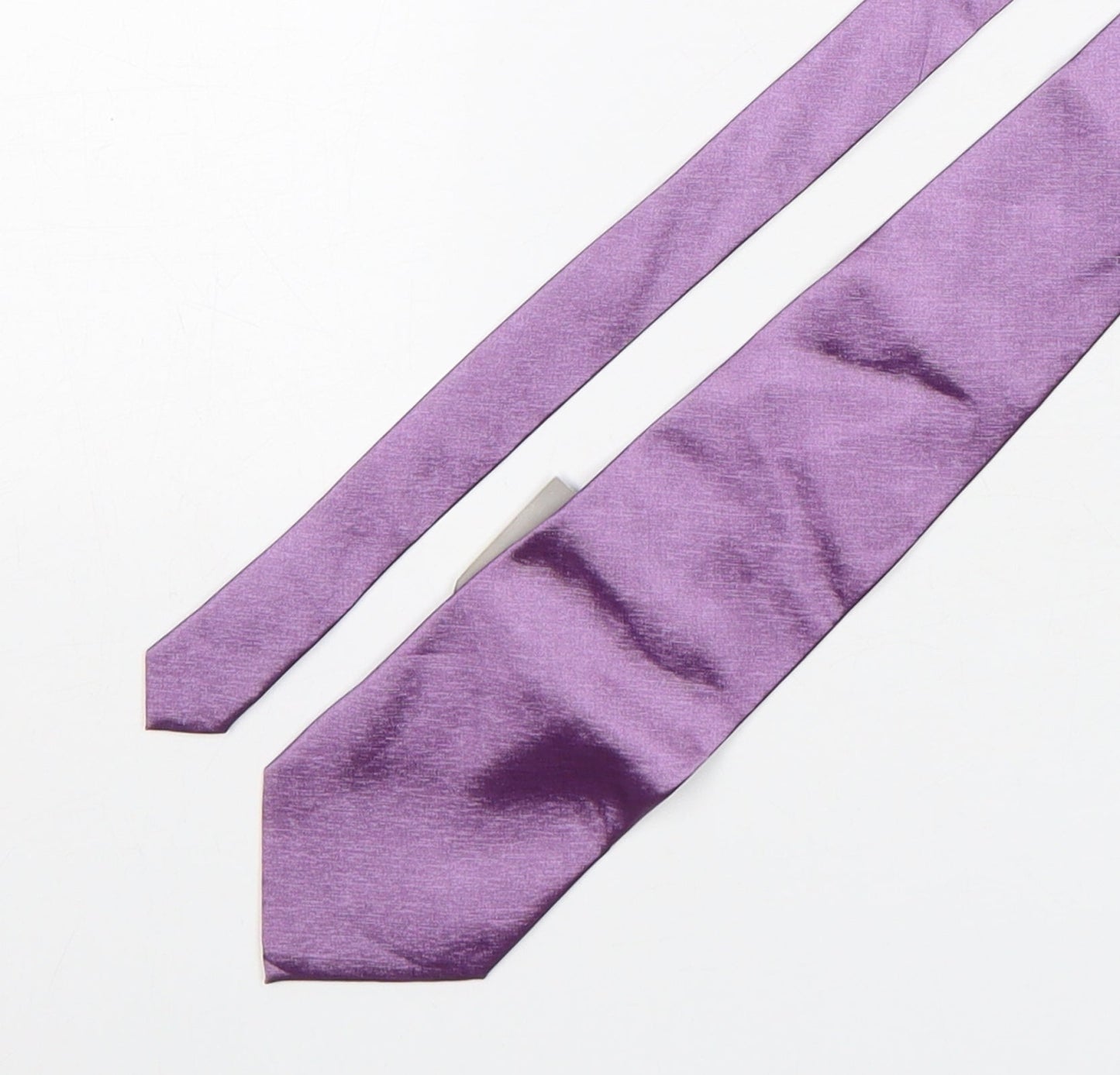 Mens Ciro Citterio Purple No Pattern  Pointed Tie