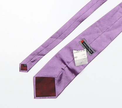 Mens Ciro Citterio Purple No Pattern  Pointed Tie