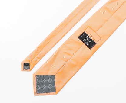 Mens Fox & Chave Orange Grenadine  Pointed Tie