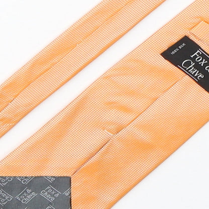 Mens Fox & Chave Orange Grenadine  Pointed Tie