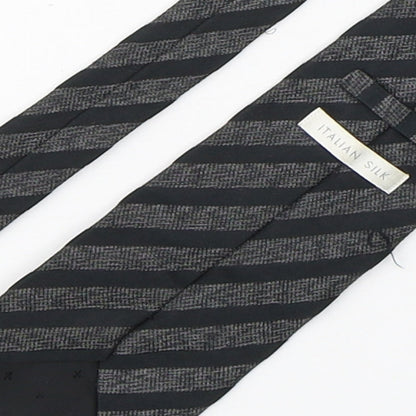 Preworn Mens Multicoloured Striped Silk Pointed Tie One Size