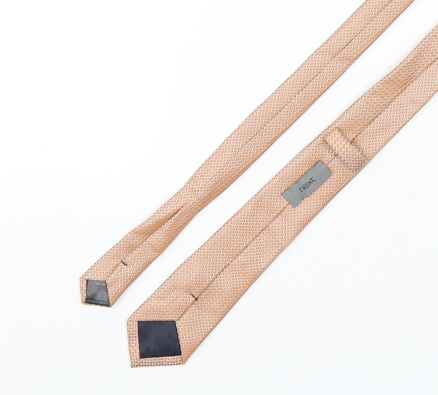 NEXT Mens Orange Grenadine Polyester Pointed Tie One Size