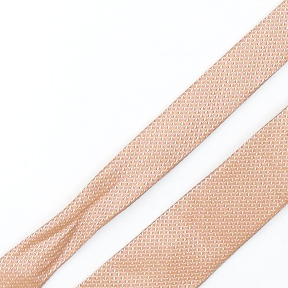 NEXT Mens Orange Grenadine Polyester Pointed Tie One Size