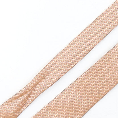 NEXT Mens Orange Grenadine Polyester Pointed Tie One Size