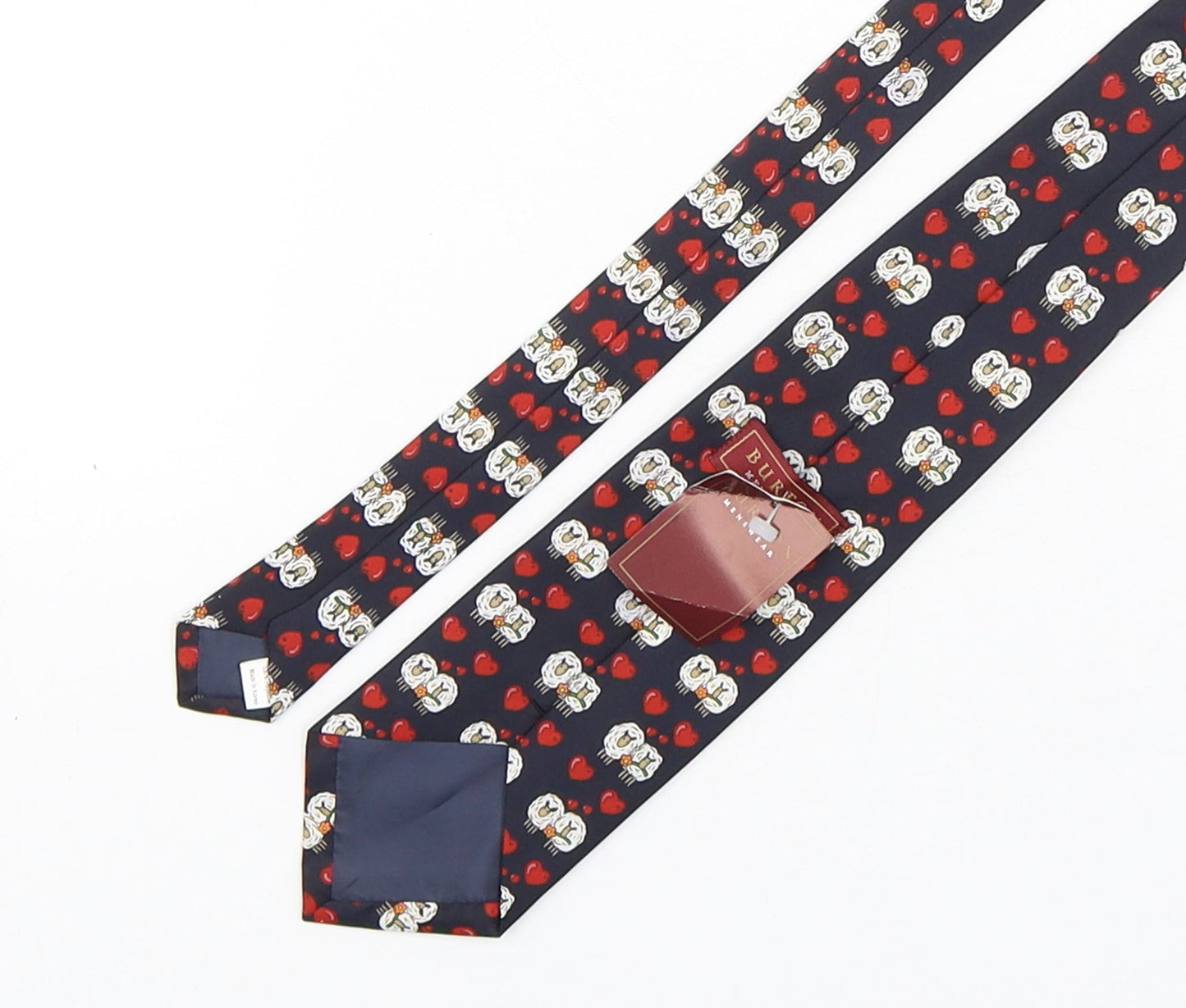 Mens Burton Multicoloured Geometric  Pointed Tie