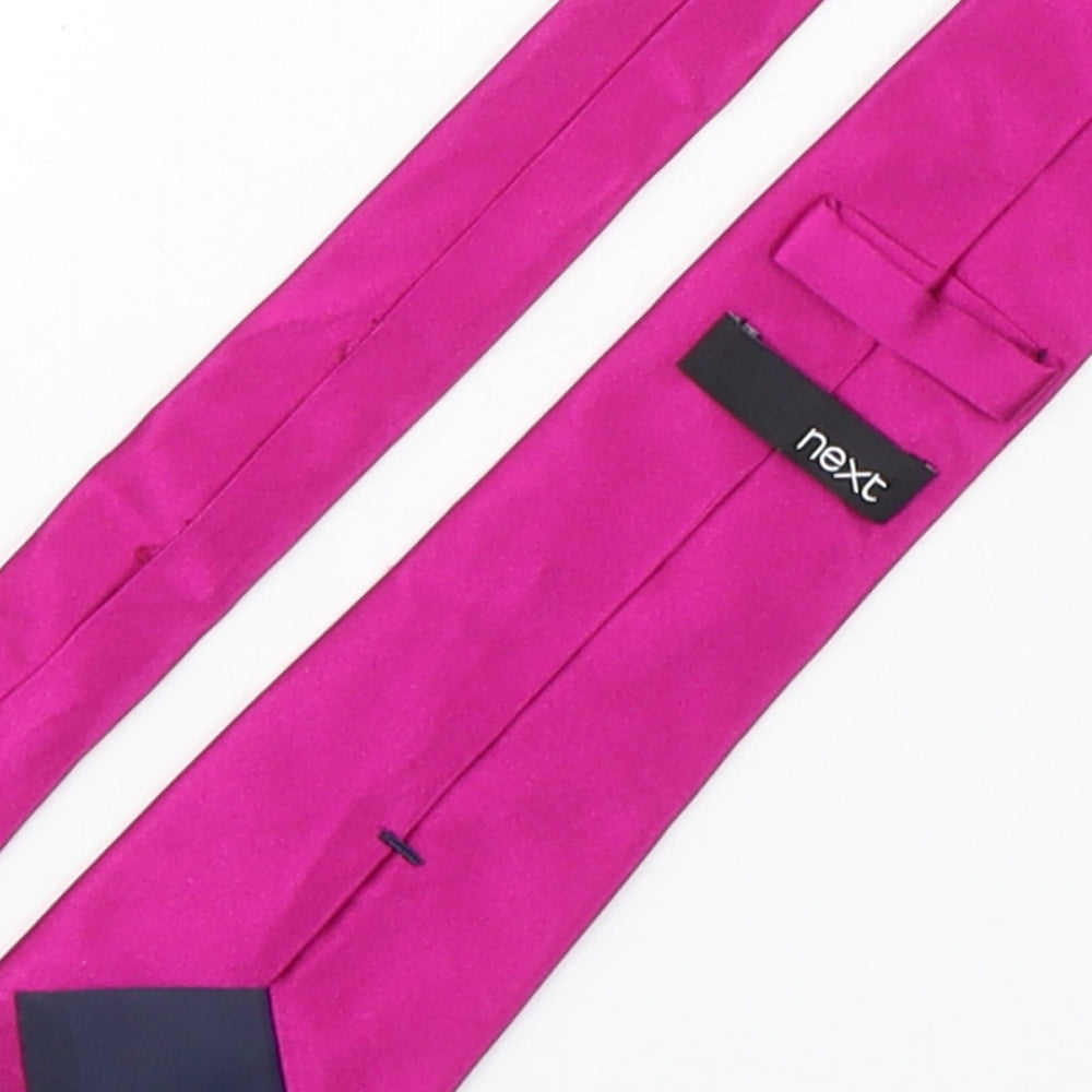 NEXT Mens Purple  Silk Pointed Tie One Size