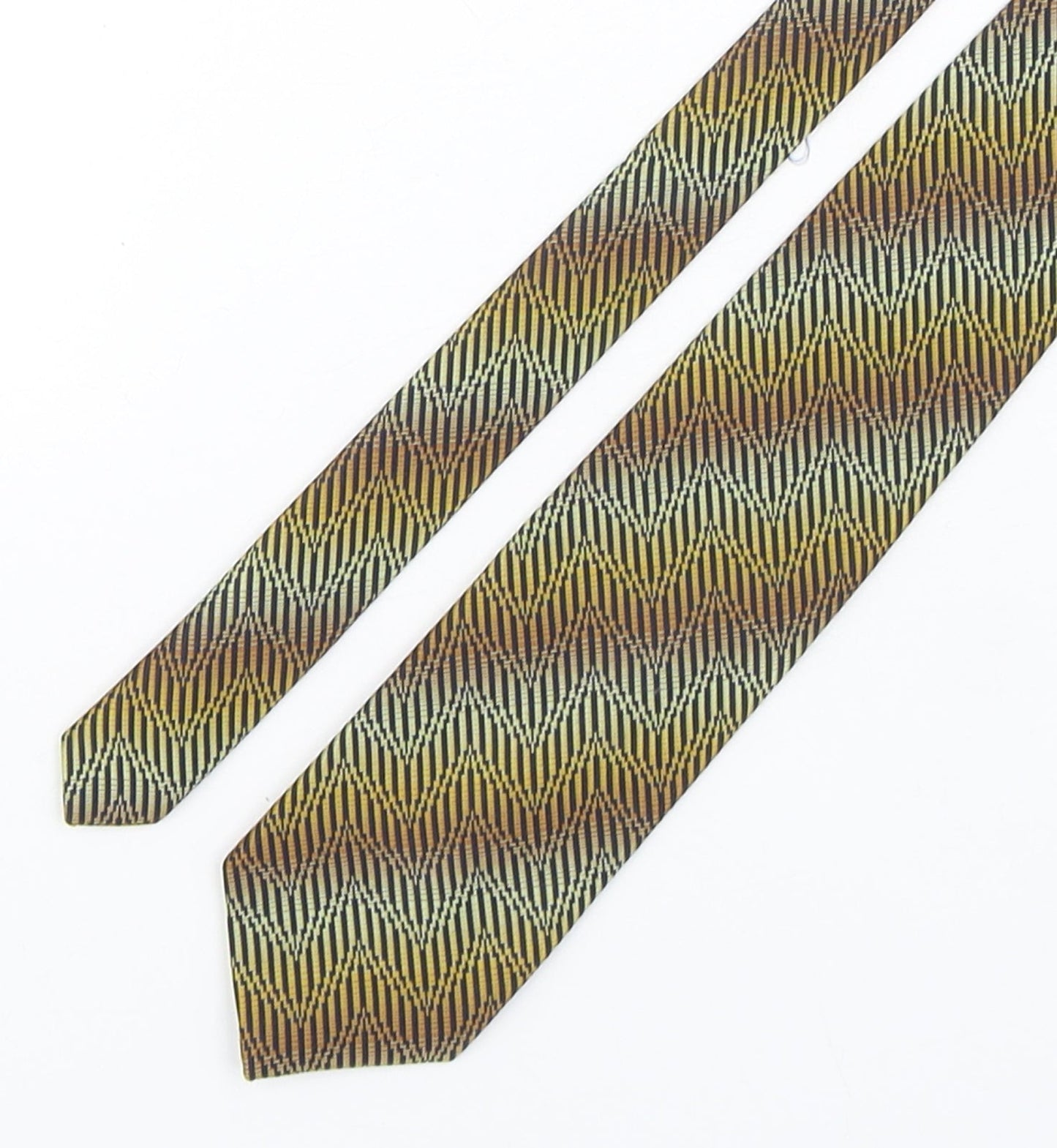 Mens Canda Multicoloured Geometric  Pointed Tie