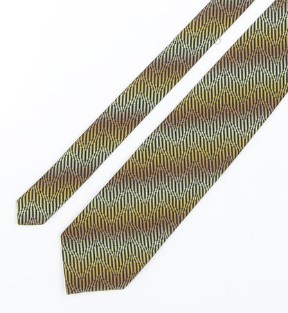 Mens Canda Multicoloured Geometric  Pointed Tie