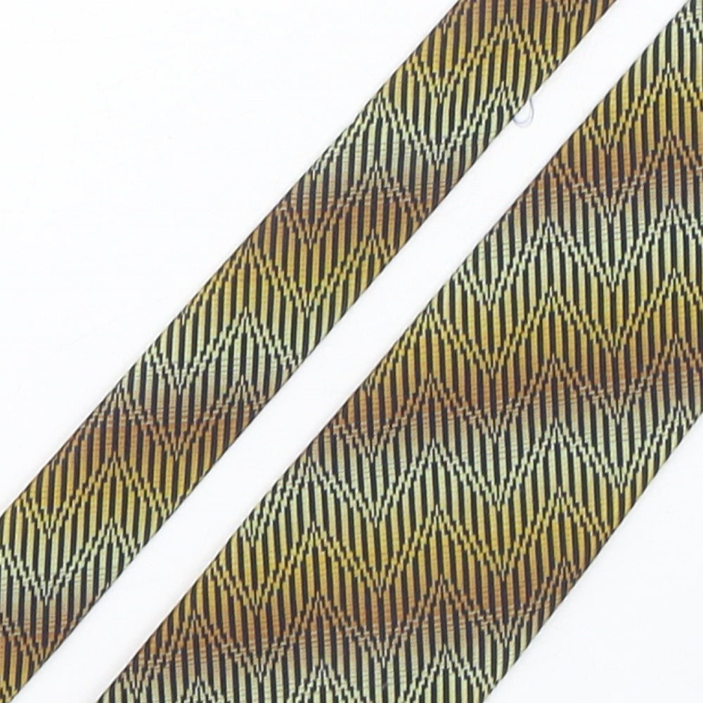 Mens Canda Multicoloured Geometric  Pointed Tie