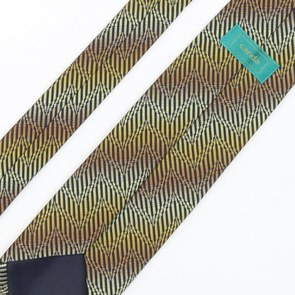 Mens Canda Multicoloured Geometric  Pointed Tie