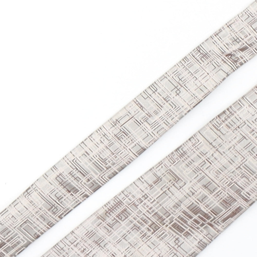 Mens BHS Multicoloured Geometric  Pointed Tie