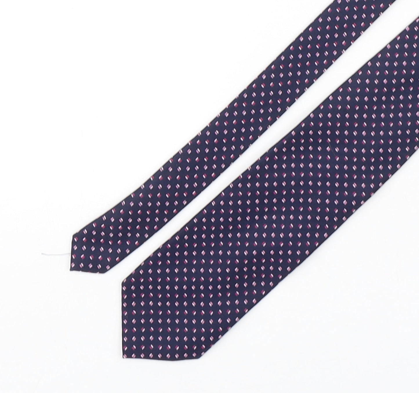 Marks and Spencer Mens Multicoloured Geometric Polyester Pointed Tie One Size