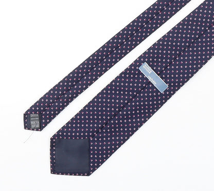 Marks and Spencer Mens Multicoloured Geometric Polyester Pointed Tie One Size