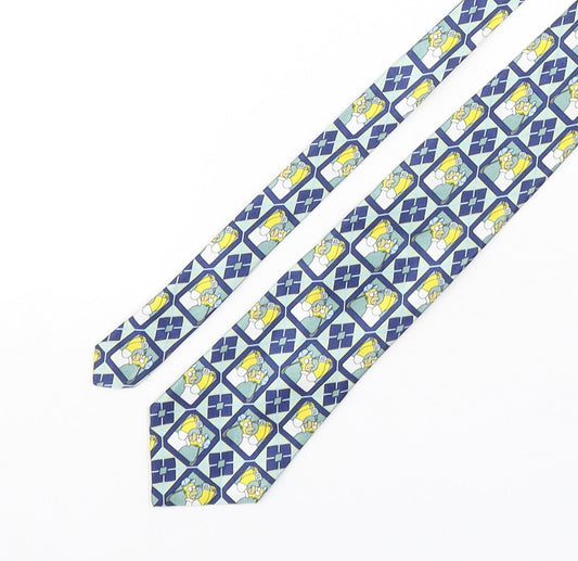 Marks and Spencer Mens Multicoloured Plaids & Checks Polyester Pointed Tie One Size