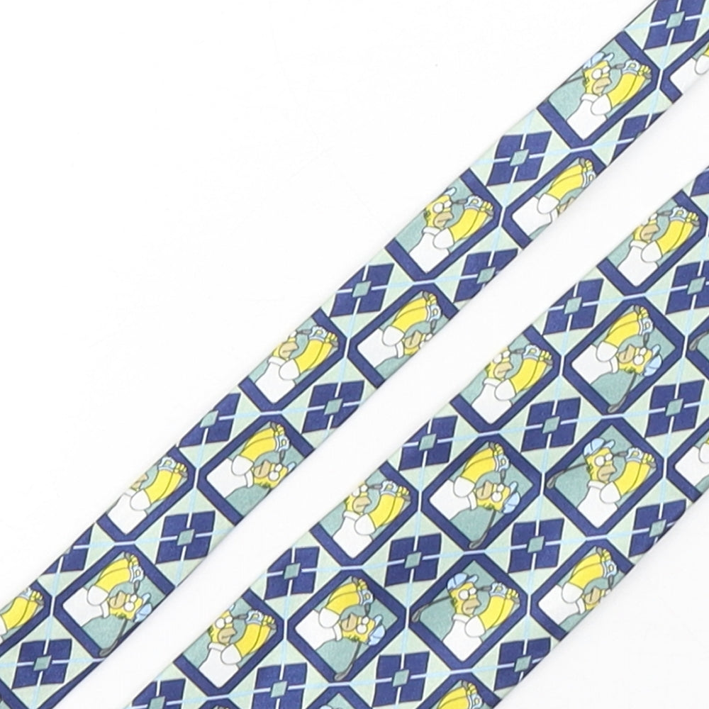 Marks and Spencer Mens Multicoloured Plaids & Checks Polyester Pointed Tie One Size