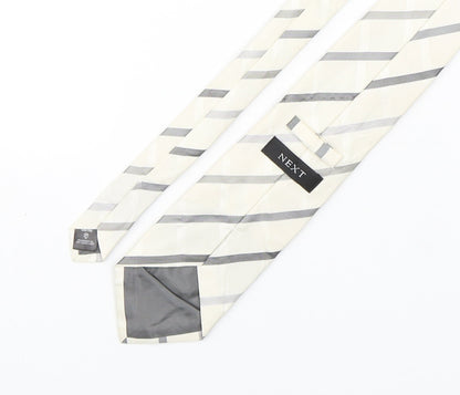 NEXT Mens Multicoloured Striped Silk Pointed Tie One Size