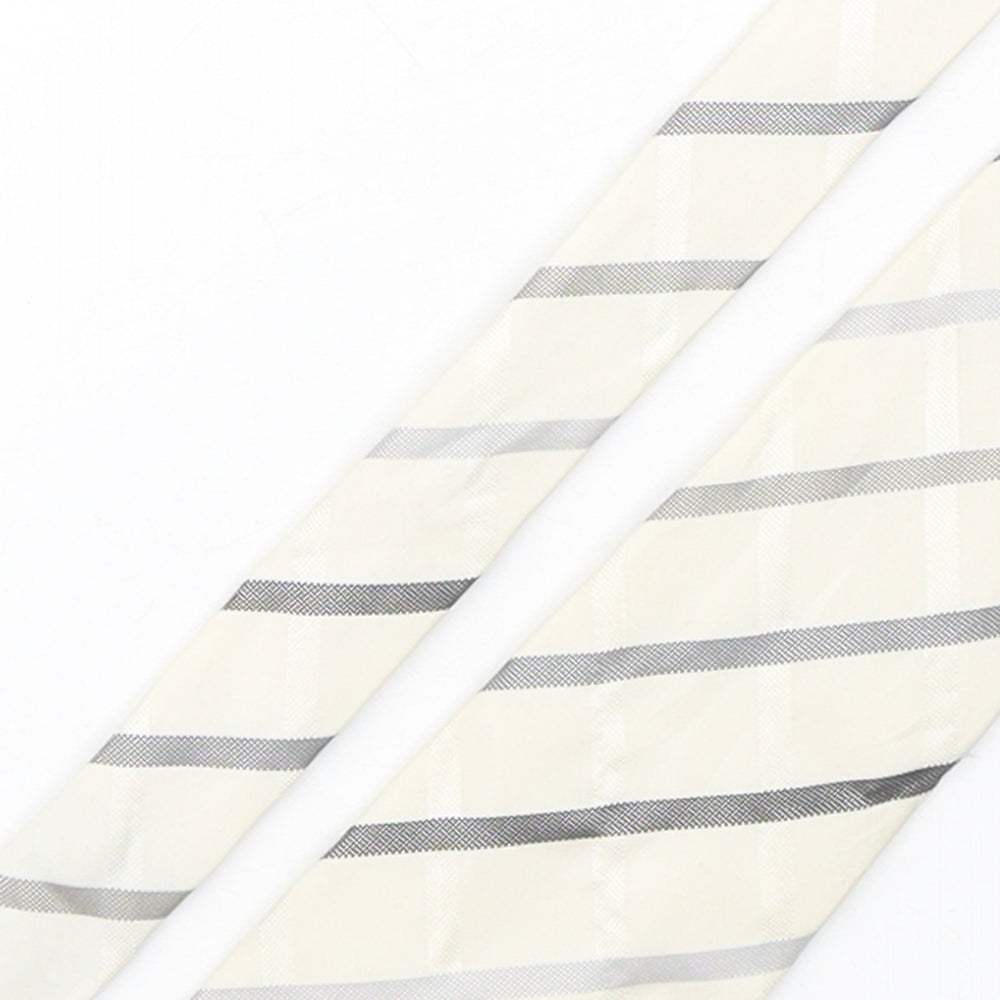 NEXT Mens Multicoloured Striped Silk Pointed Tie One Size