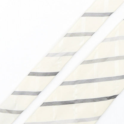 NEXT Mens Multicoloured Striped Silk Pointed Tie One Size