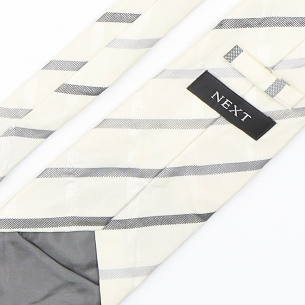 NEXT Mens Multicoloured Striped Silk Pointed Tie One Size