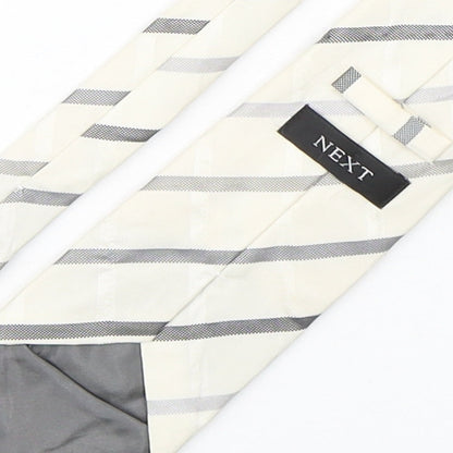 NEXT Mens Multicoloured Striped Silk Pointed Tie One Size