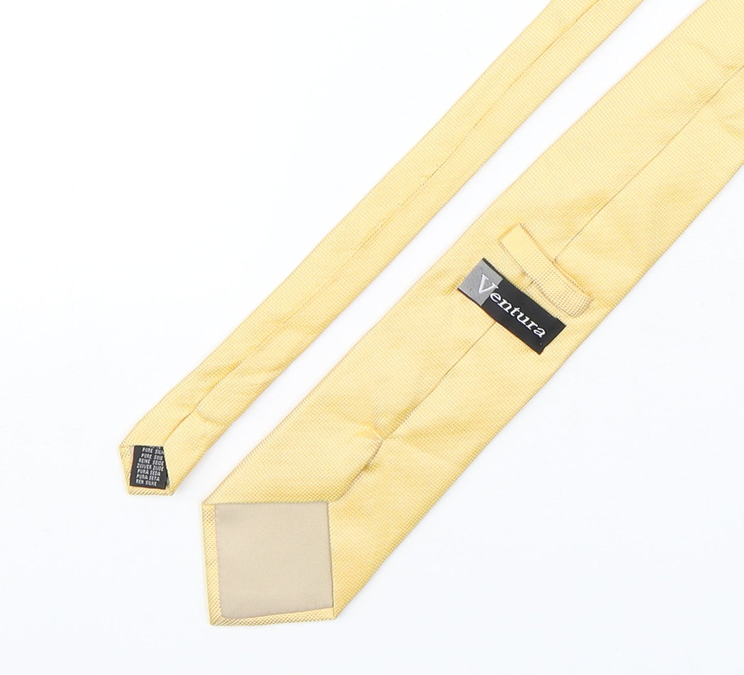 Mens Ventura Gold Grenadine  Pointed Tie