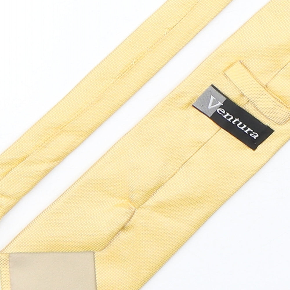 Mens Ventura Gold Grenadine  Pointed Tie