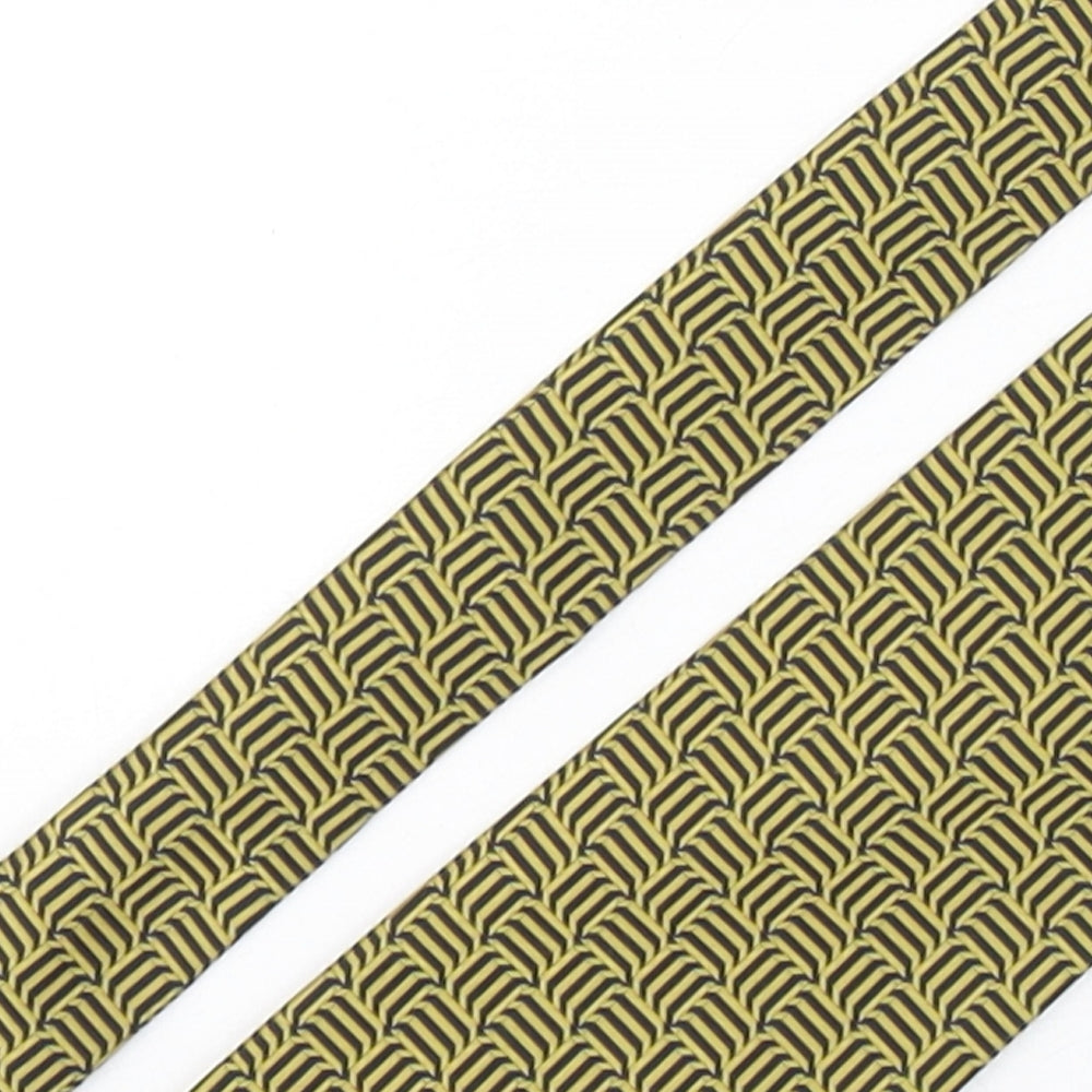 Marks and Spencer Mens Multicoloured Geometric Polyester Pointed Tie One Size