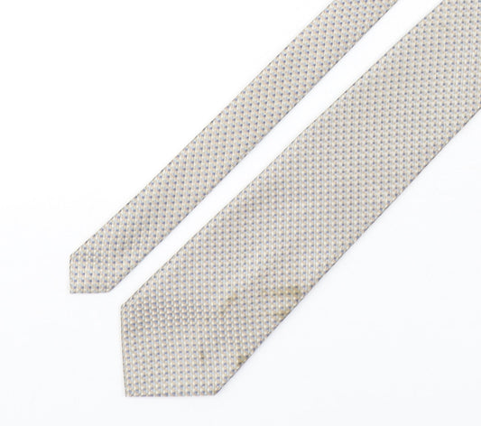 Marks and Spencer Mens Multicoloured Plaids & Checks Polyester Pointed Tie One Size