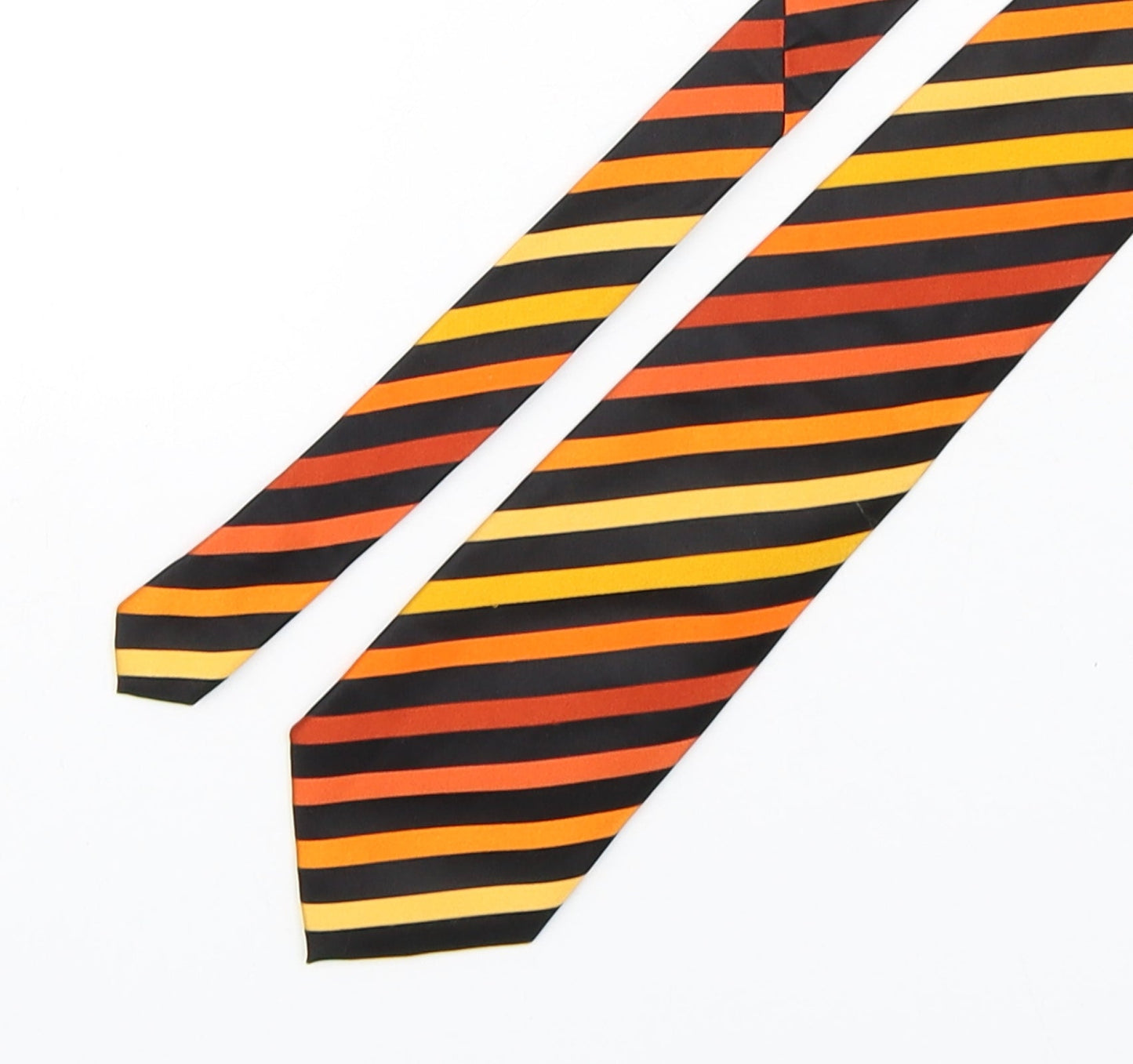 Galo Cossinni Mens Multicoloured Striped Silk Pointed Tie One Size
