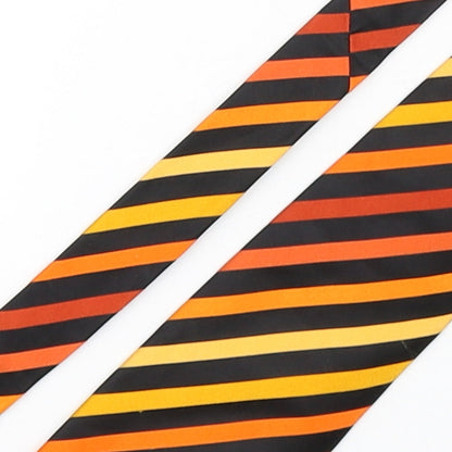 Galo Cossinni Mens Multicoloured Striped Silk Pointed Tie One Size