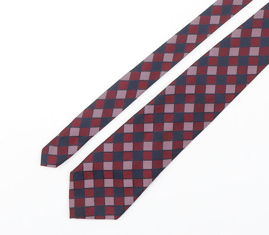 Savatini Mens Multicoloured Plaids & Checks Polyester Pointed Tie One Size
