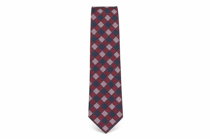 Mens Savatini Multicoloured Plaids & Checks  Pointed Tie
