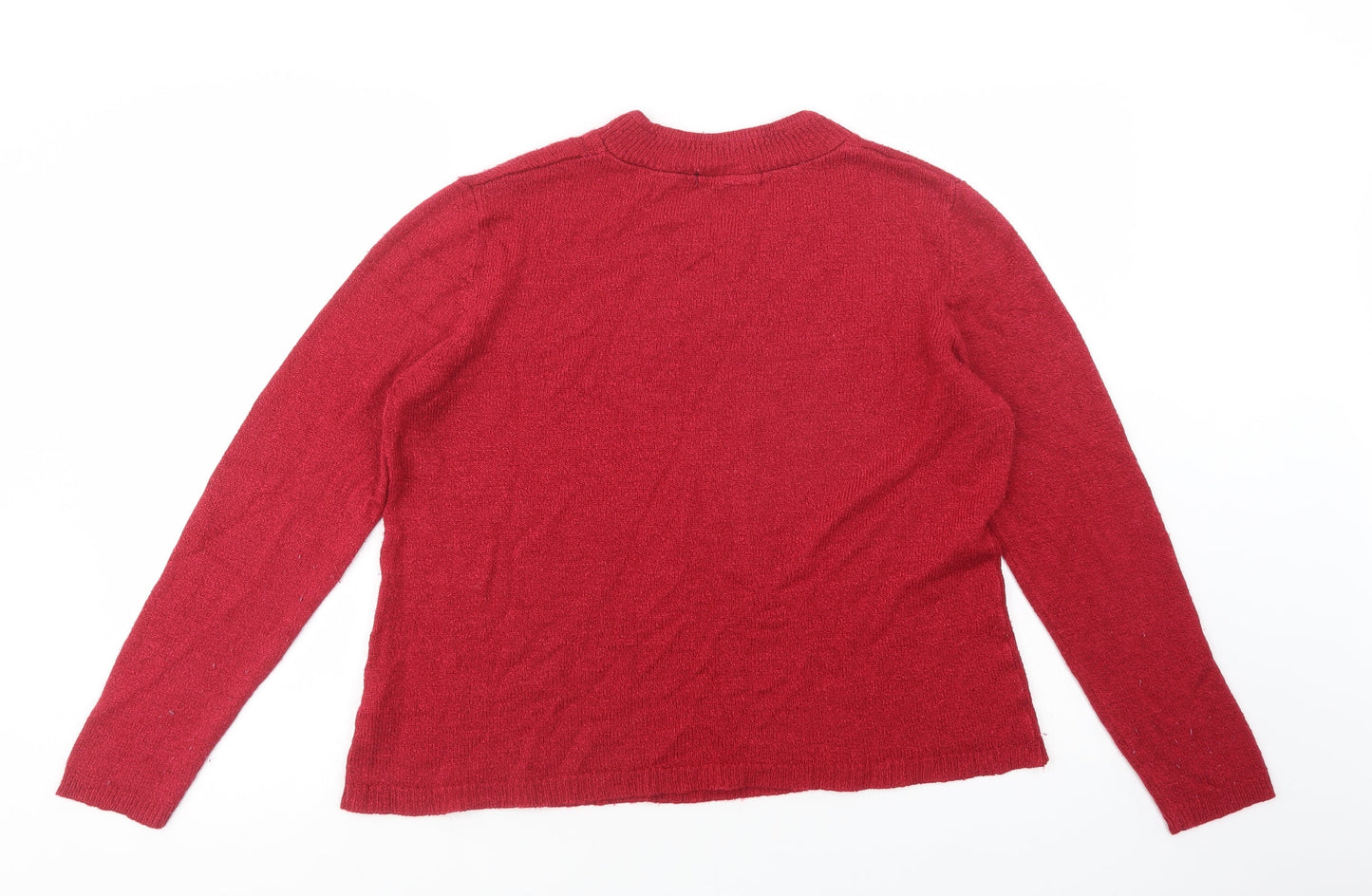 Womens UK Size M Bonmarché Red Pullover Jumper