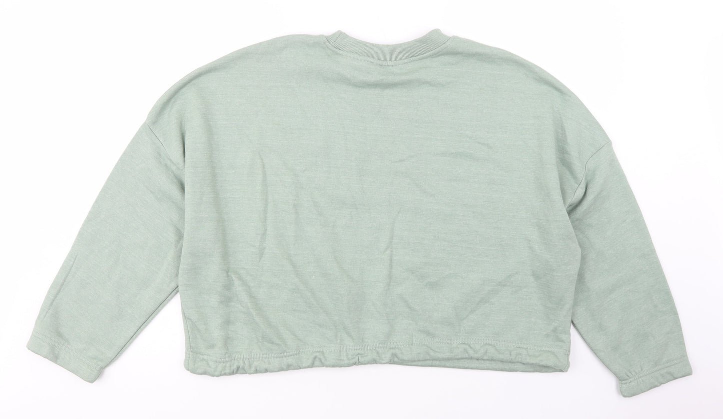 Pep & Co Womens Green  Cotton Pullover Sweatshirt Size XL  Pullover - Calabasas