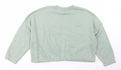 Pep & Co Womens Green  Cotton Pullover Sweatshirt Size XL  Pullover - Calabasas