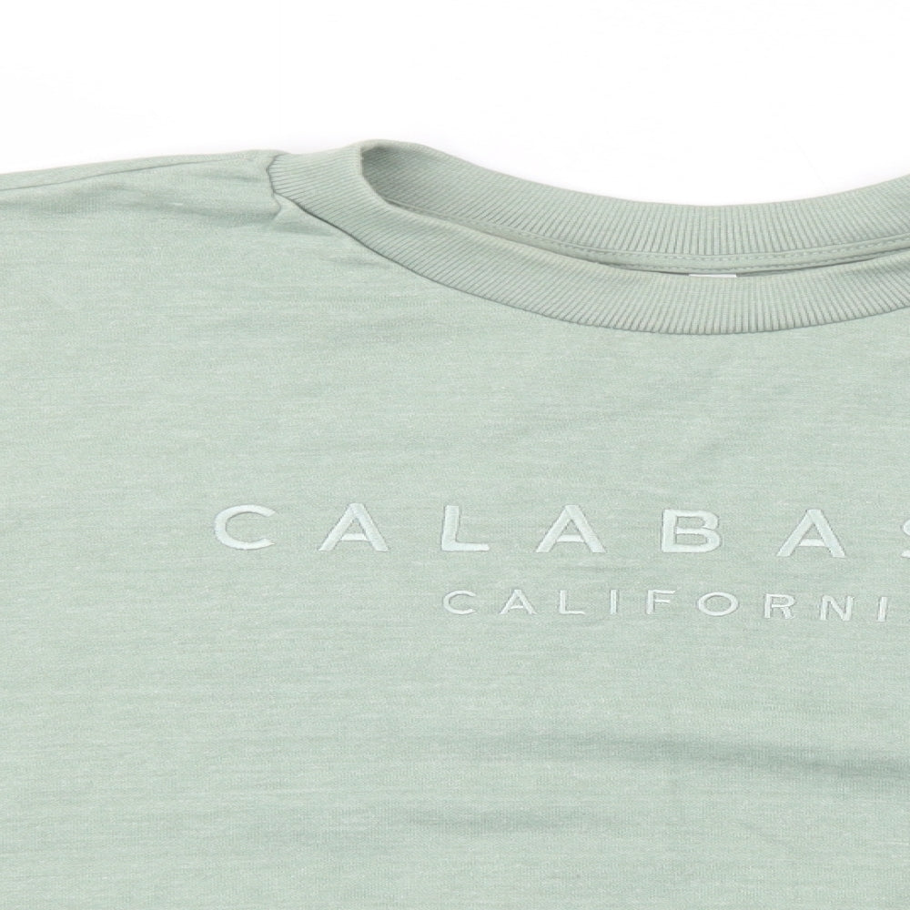 Pep & Co Womens Green  Cotton Pullover Sweatshirt Size XL  Pullover - Calabasas