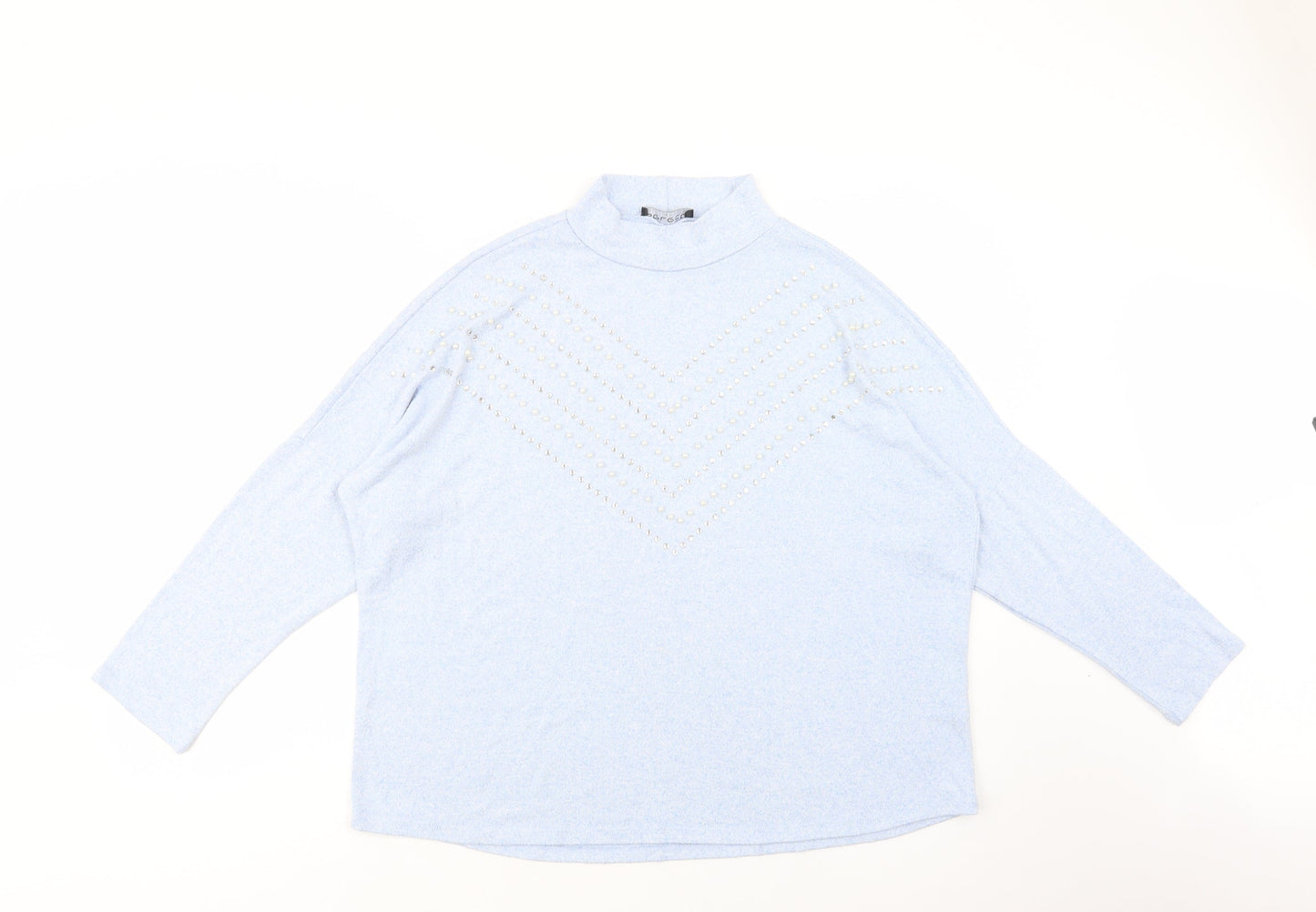 Womens UK Size L Select Blue Pullover Jumper