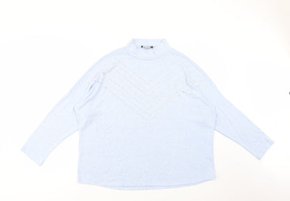 Womens UK Size L Select Blue Pullover Jumper