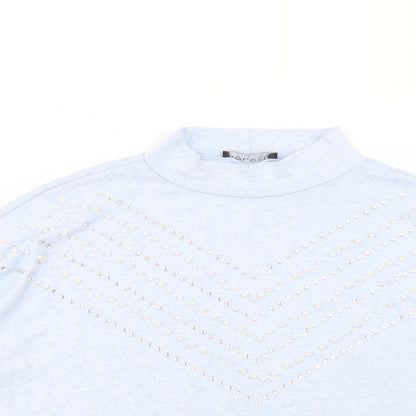Womens UK Size L Select Blue Pullover Jumper