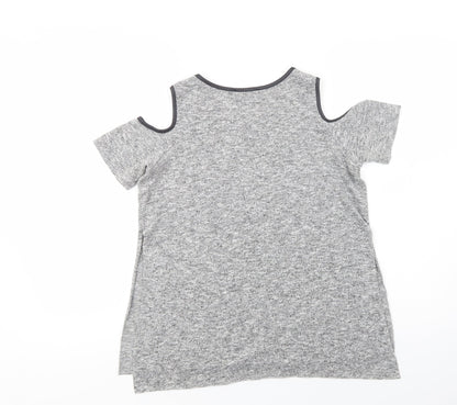 Womens UK Size 10 Select Grey Basic Blouse