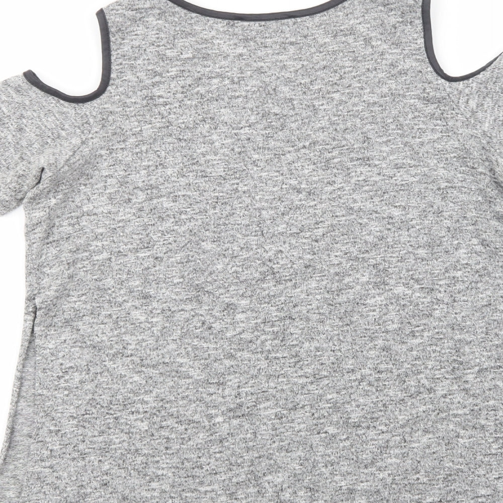 Womens UK Size 10 Select Grey Basic Blouse