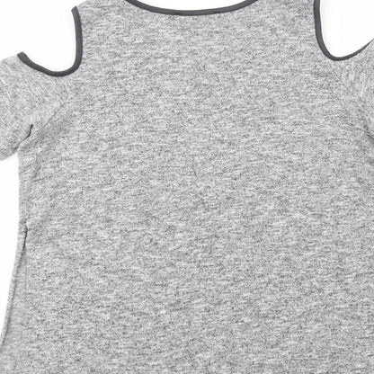 Womens UK Size 10 Select Grey Basic Blouse